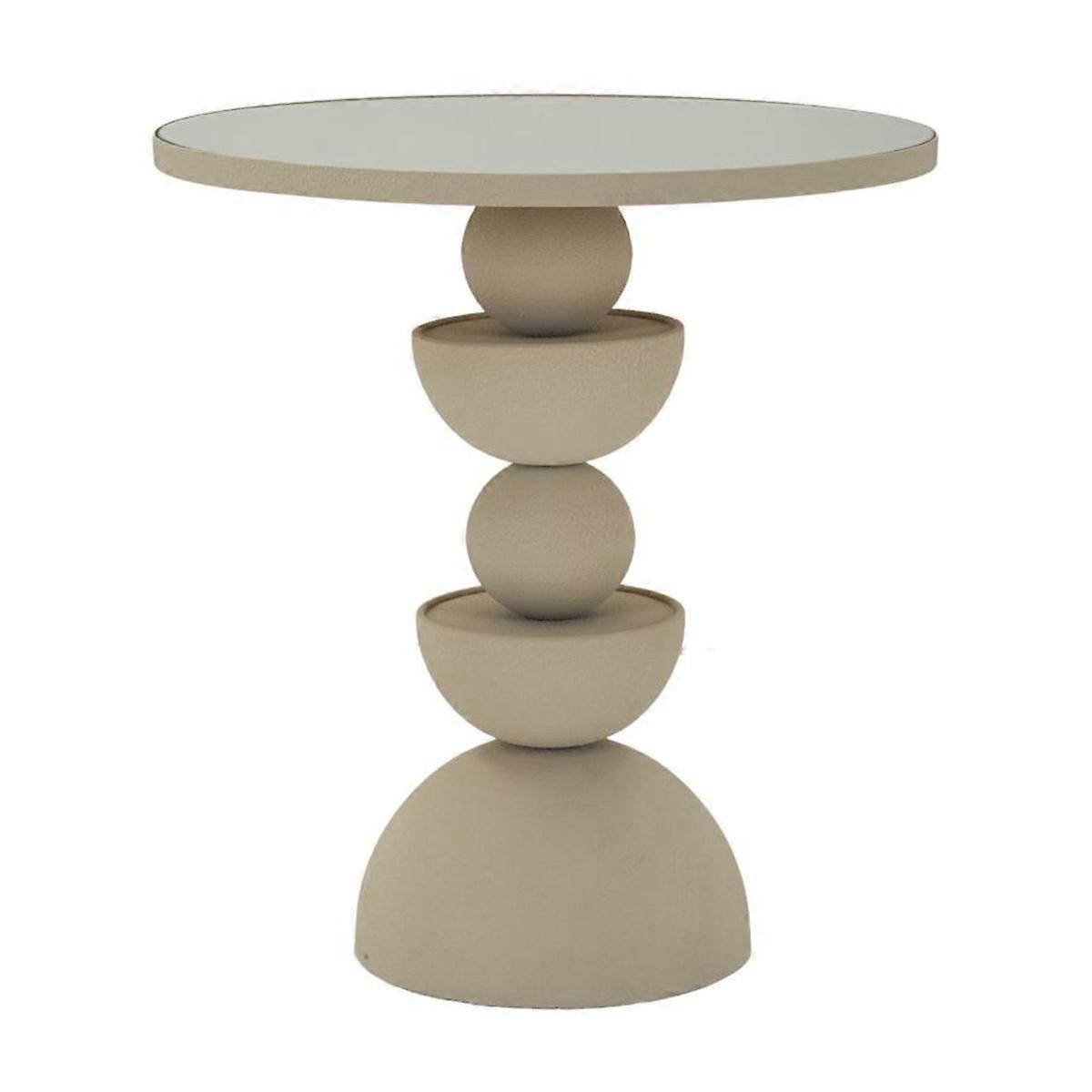 MF798 Table basse, Beige, Métal, 45x45x49,5 cm