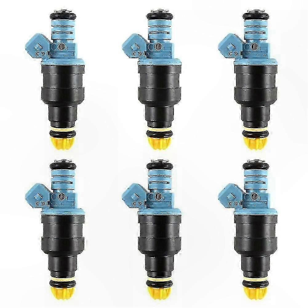 6PCS Fuel Injector for 3 E30 E36 5 E34 7 E32 8 E31 E38, Replacement Part 0280150715 1734776