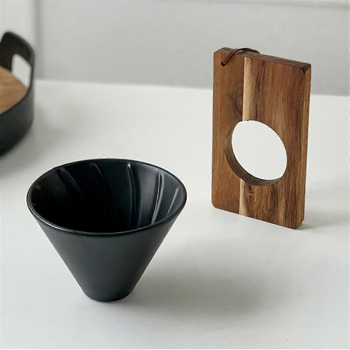 Pour over Coffee Filter Funnel Cup Ceramic Pour over Coffee Dripper Coffee Maker Reusable Coffee Fi