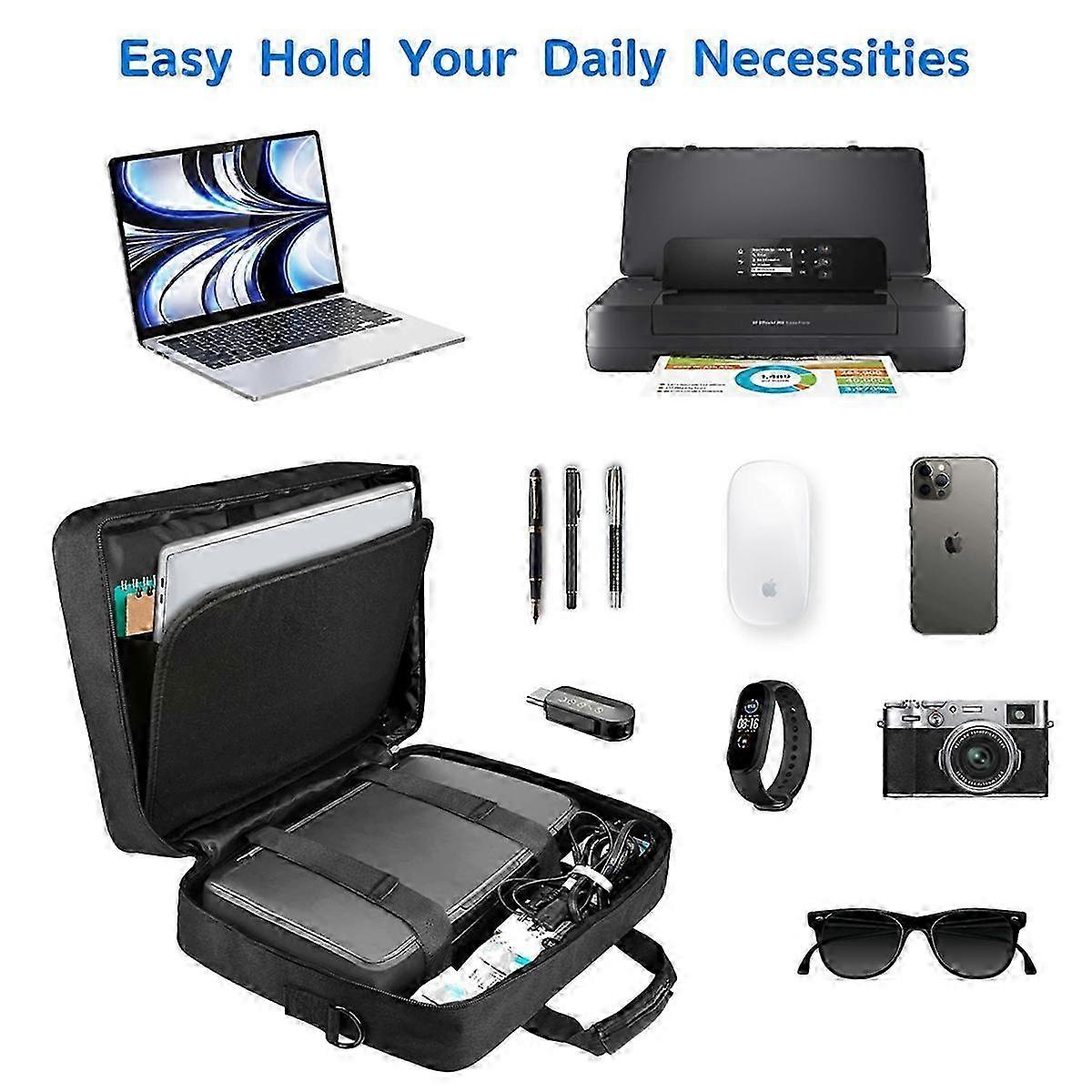 Mobile Printer Storage Bag for Travel Padded Shoulder Strap Printer