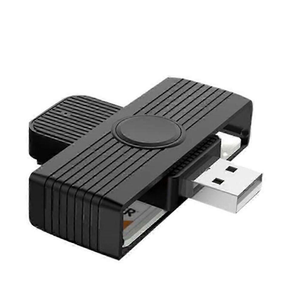 USB 2.0 Smart Card Reader - Bank Card & SIM Card Reader for PC Computers