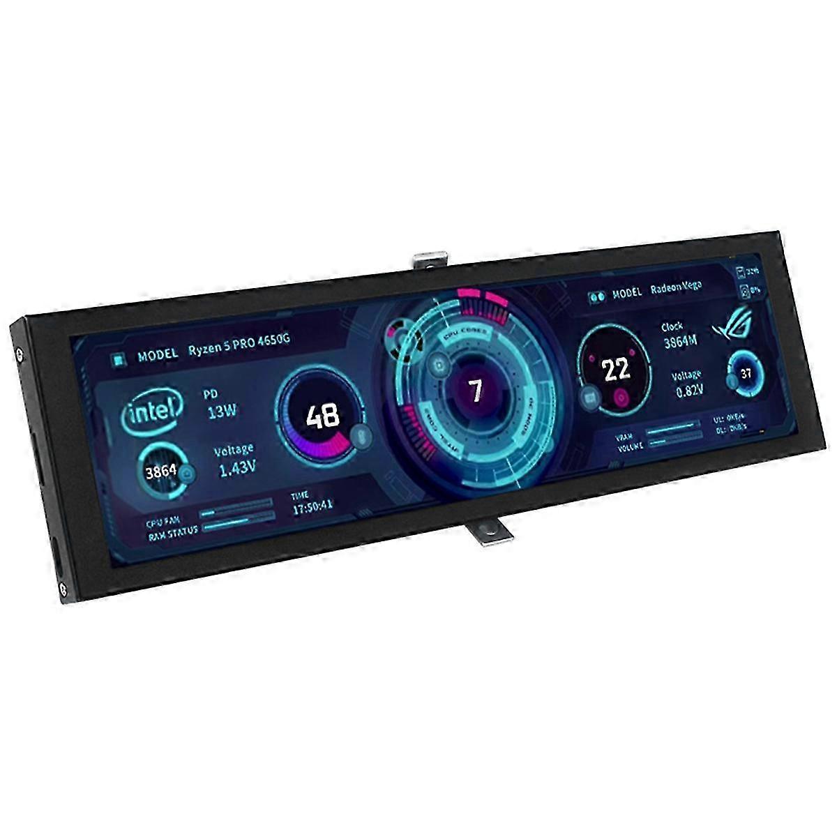 Turing 8.8Inch IPS Type-C Secondary Monitor with Smart Display Case for CPU, GPU & RAM Monitoring