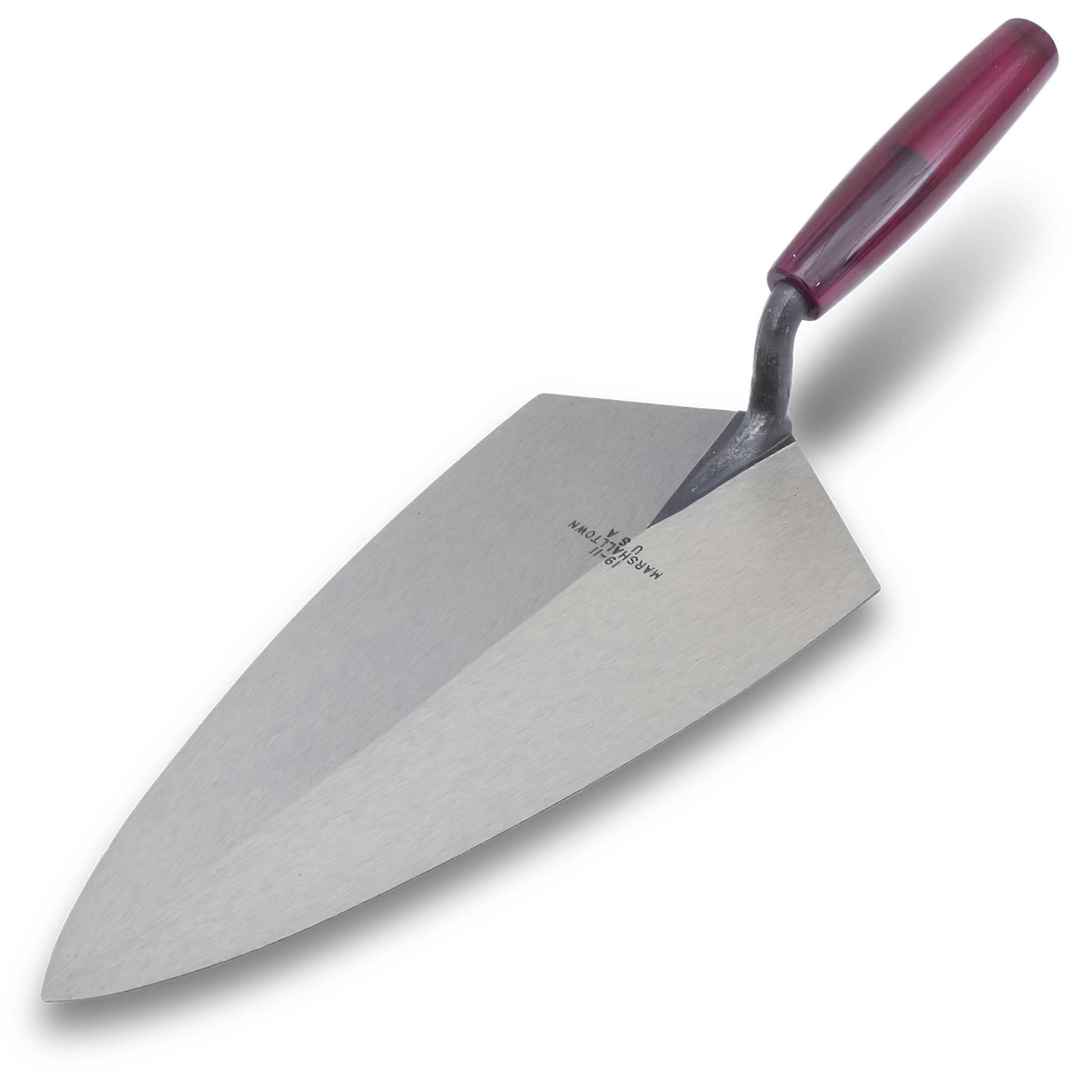 Philadelphia Brick Trowels With Plastic Handle, 279mm Length, 140mm Width, Masonry Trowel, Model 19P11, Made In The USA