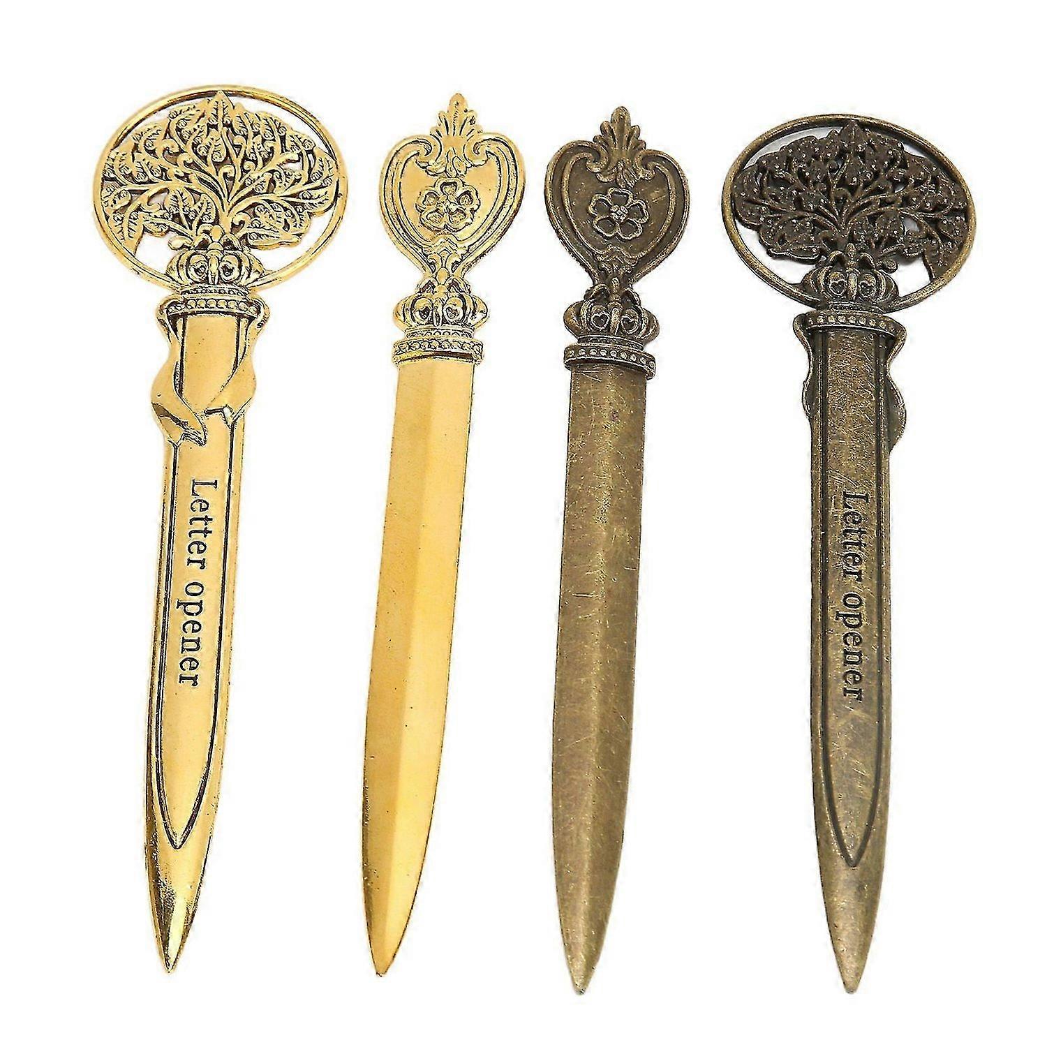 2025 Latest Model 4 Pcs Letter Openers Retro Lightweight Compact Ergonomic