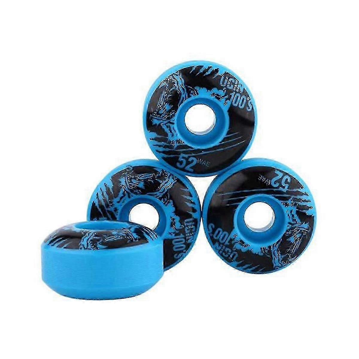 4pcs Skateboard Double Wane Wheels Resilient Pu Shr-100a Extreme The Invert Board Wheel High Surfb