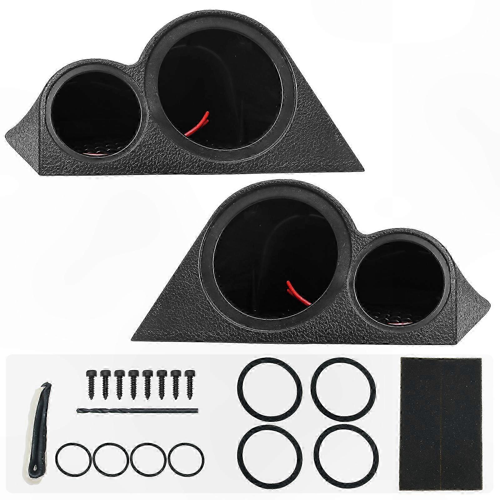 Universal 3.5" Car Speaker Bracket for A-Pillar Two-Way Tweeter Mounting Interior Accessory