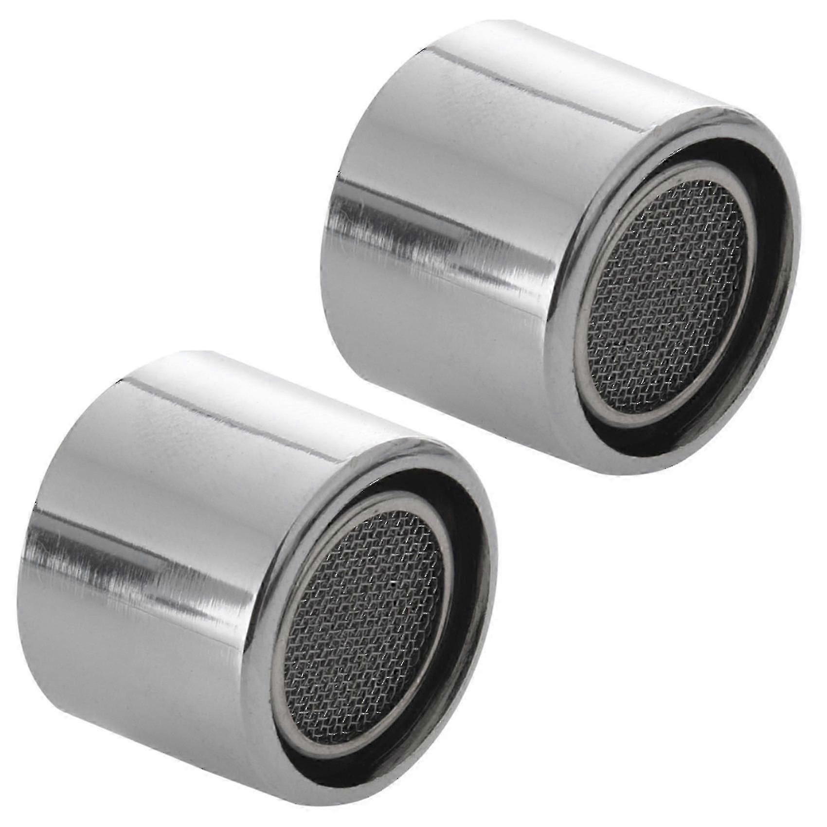 2 Pack 20mm Female Thread Water Saving Faucet Aerator Nozzle with Flow Regulator