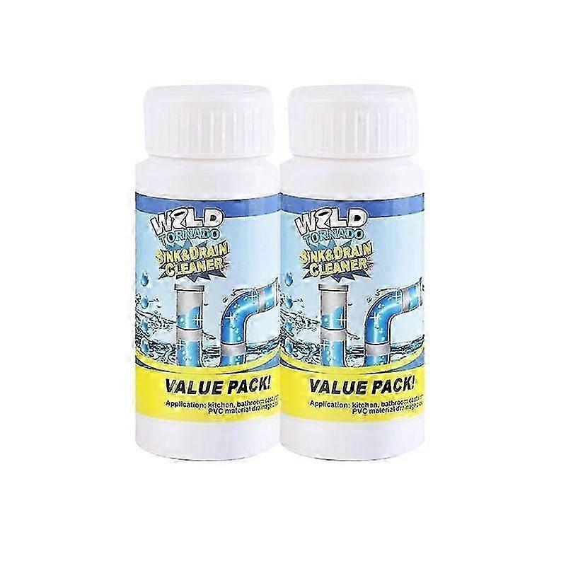 2PCS Wild Tornado Powerful Sink Drain Cleaner High Efficiency Clog Remover Set