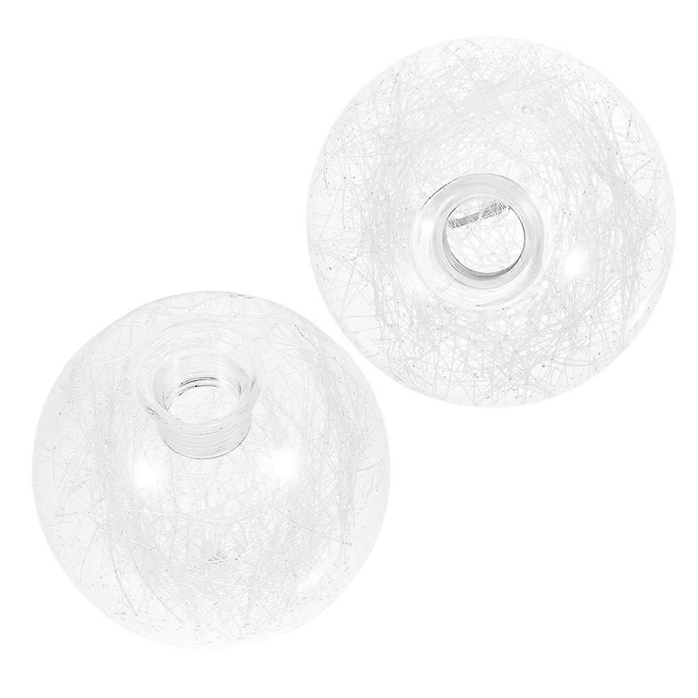 Clear Glass Lamp Shade Replacement Globe Cover for Pendant Light 6Pcs