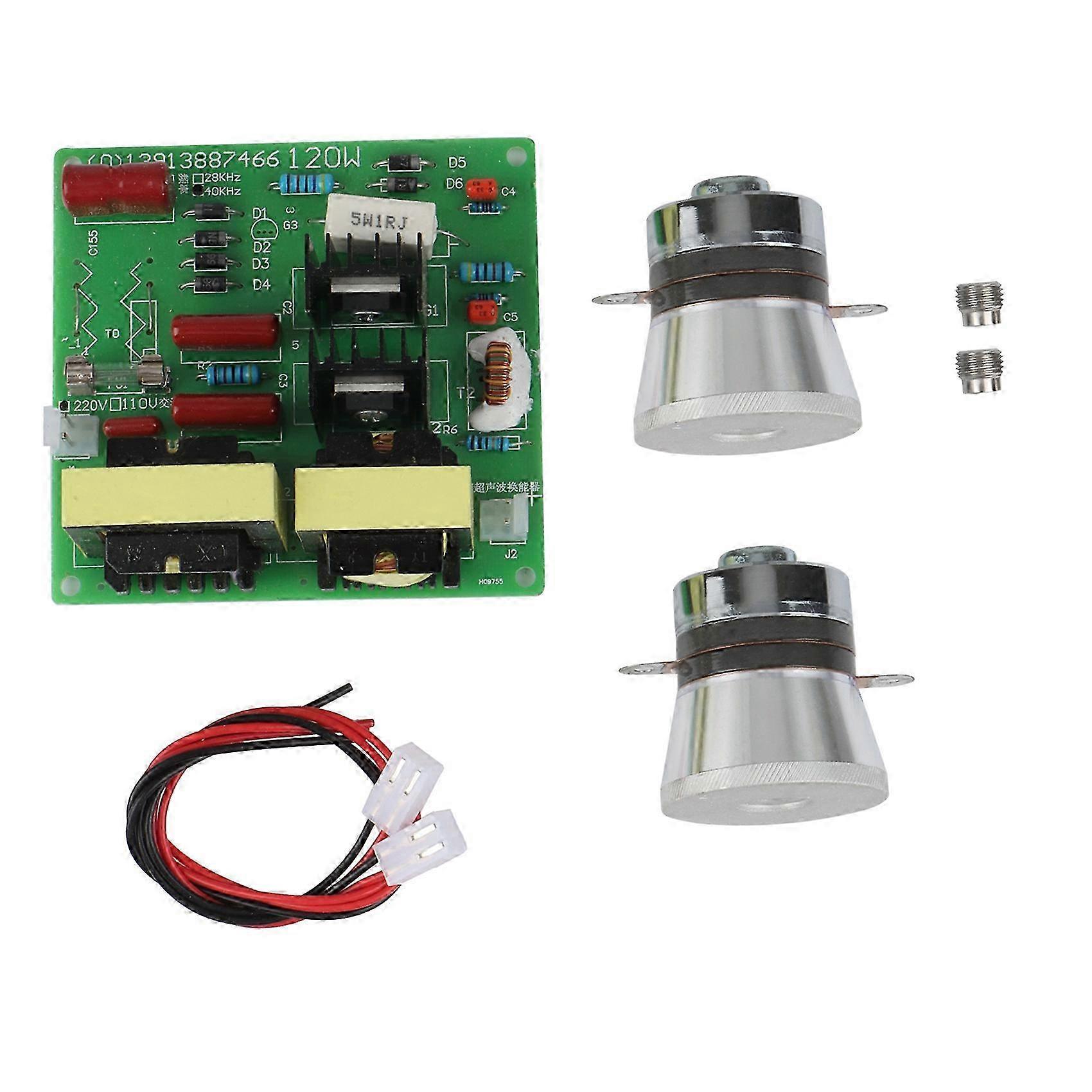 220V Ultrasonic Power Board, Double-Sided Board with Transducer, 100W Power Monitoring Function
