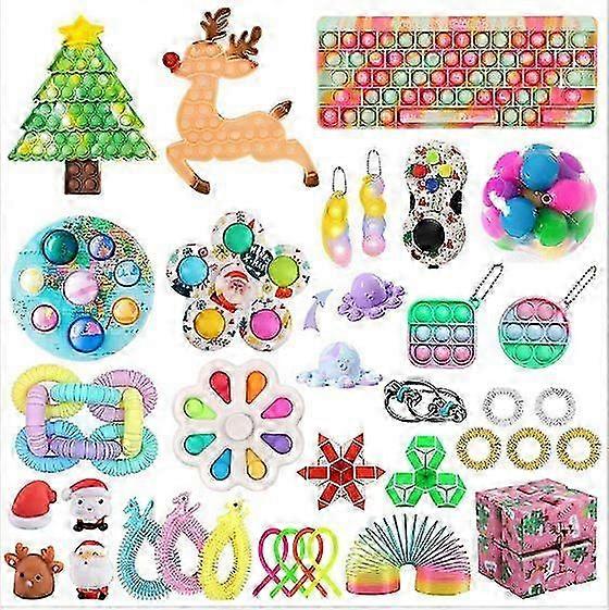 TG18655A1 # Christmas venting and stress relief toy set fidget cube knitting net SQUISHY FOXMIND