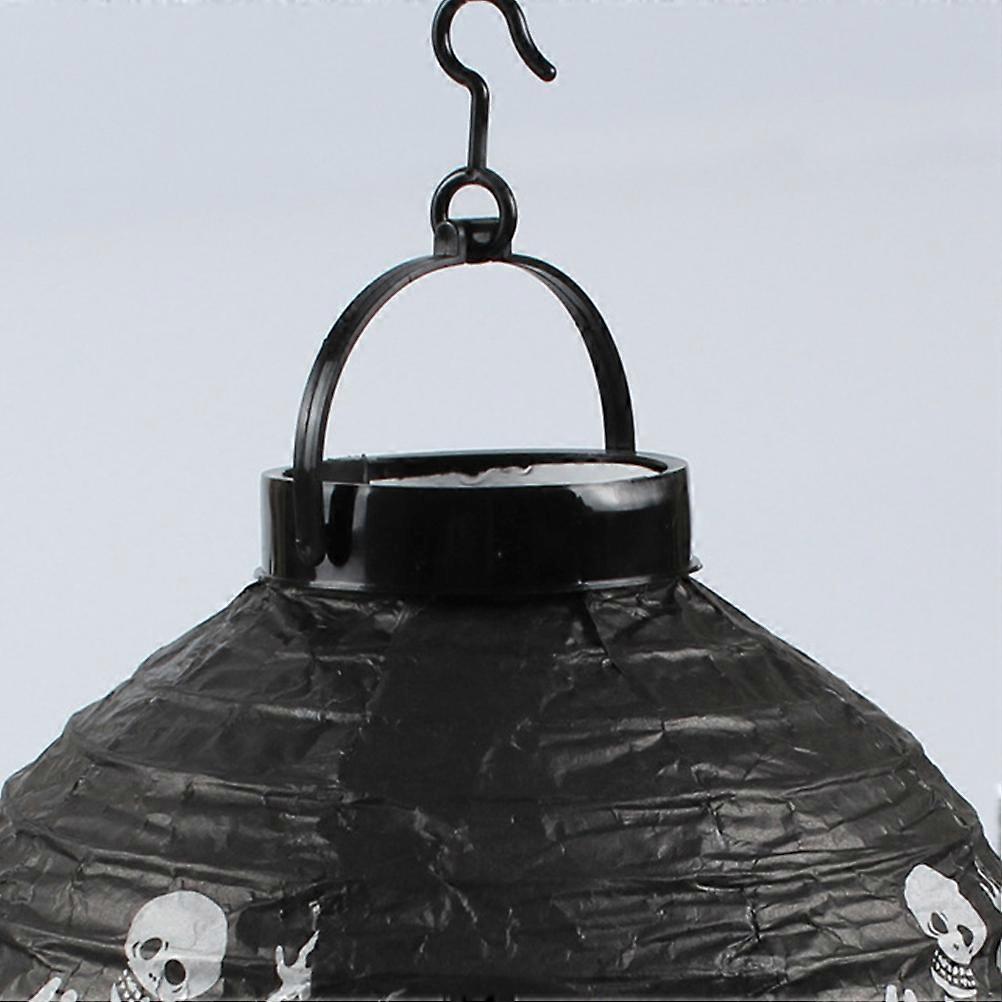 Glowing Bat Lantern Folding Paper Lantern Halloween Party Purple LED Battery Powered with 2 Pcs