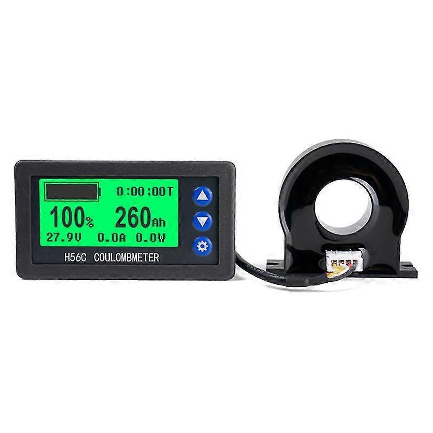 Battery Monitor Hall Coulomb Meter DC 8-100V 100A