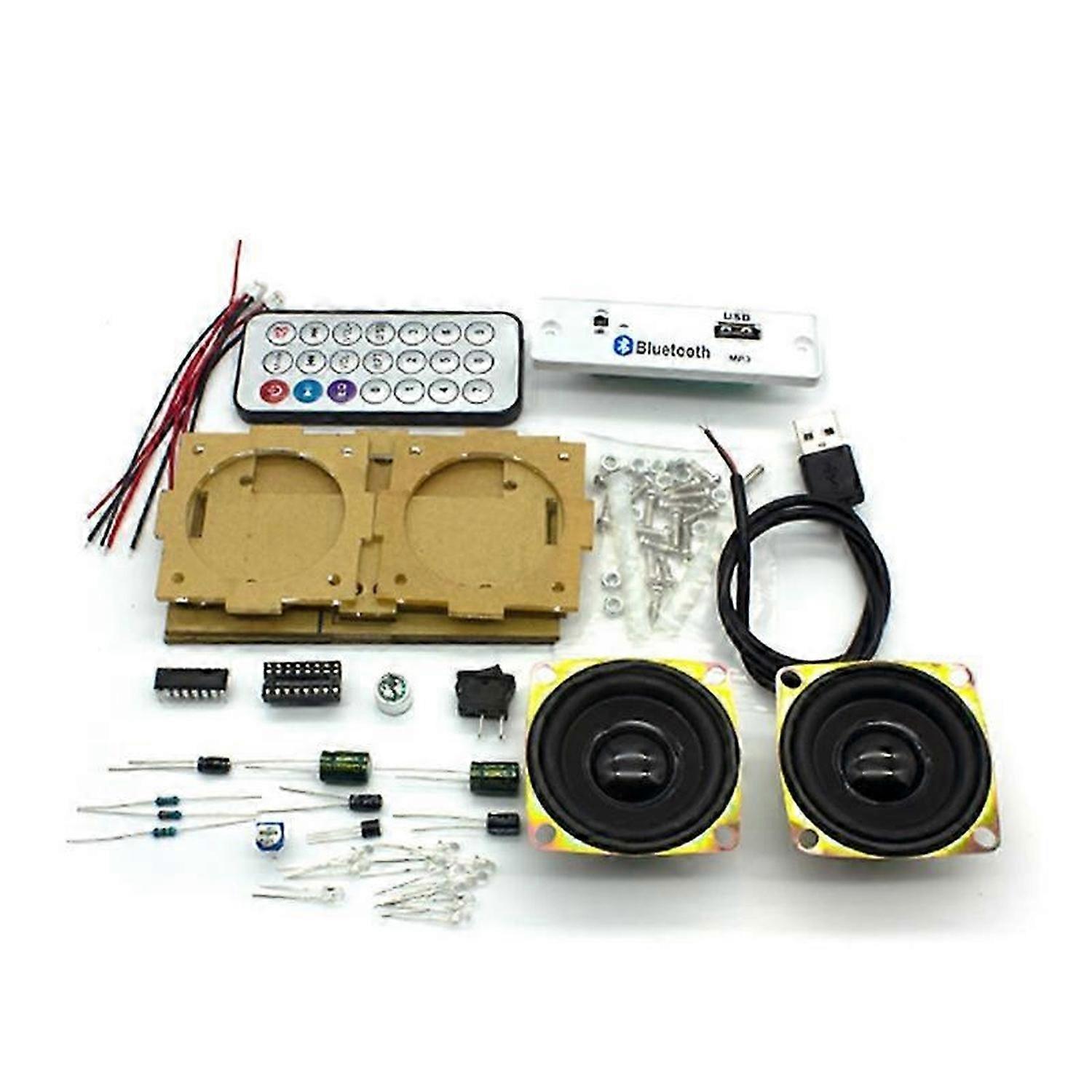 DIY Electronic Kit Bluetooth Speaker Electronics DIY Soldering Project Kit Bluetooth Stereo Speaker