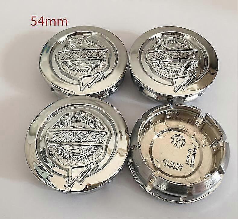 4pcs 54mm 64mm Chrysler 300c αυτοκίνητο έμβλημα κεντρικό κέντρο πλήμνης καπάκια σήμα καλύπτει αξεσουάρ στυλ αυτοκινήτων