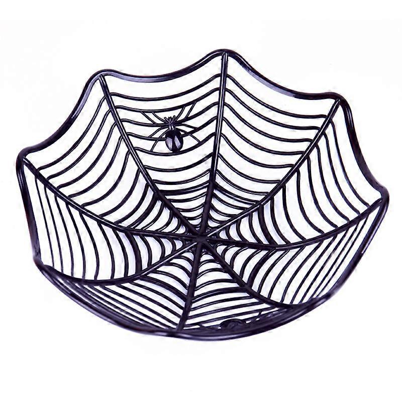 Creative spider web biscuits fruit candy plate