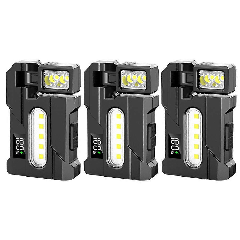 Rechargeable Mini Light with Magnets Digital Power Display Rechargeable Flash Light for Tent Lighting