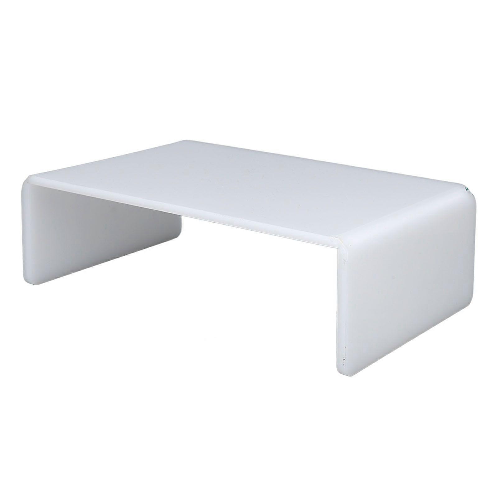 Acrylic Elevated Shelf for Desktop Smoothing Edges Easy Cleaning Acrylic Elevated Rack for Computer Monitors Dental Use