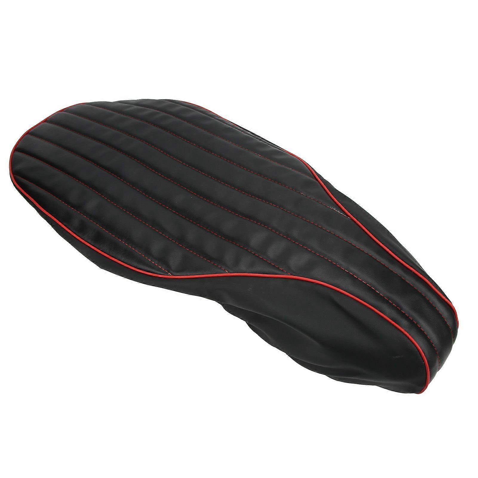 Motorcycle Seat Cover Leather Comfortable Replacement for Vespa 125 150 Sprint Fast Ts Super Vbb Vba Vnb GTR Gl Gt Black Red