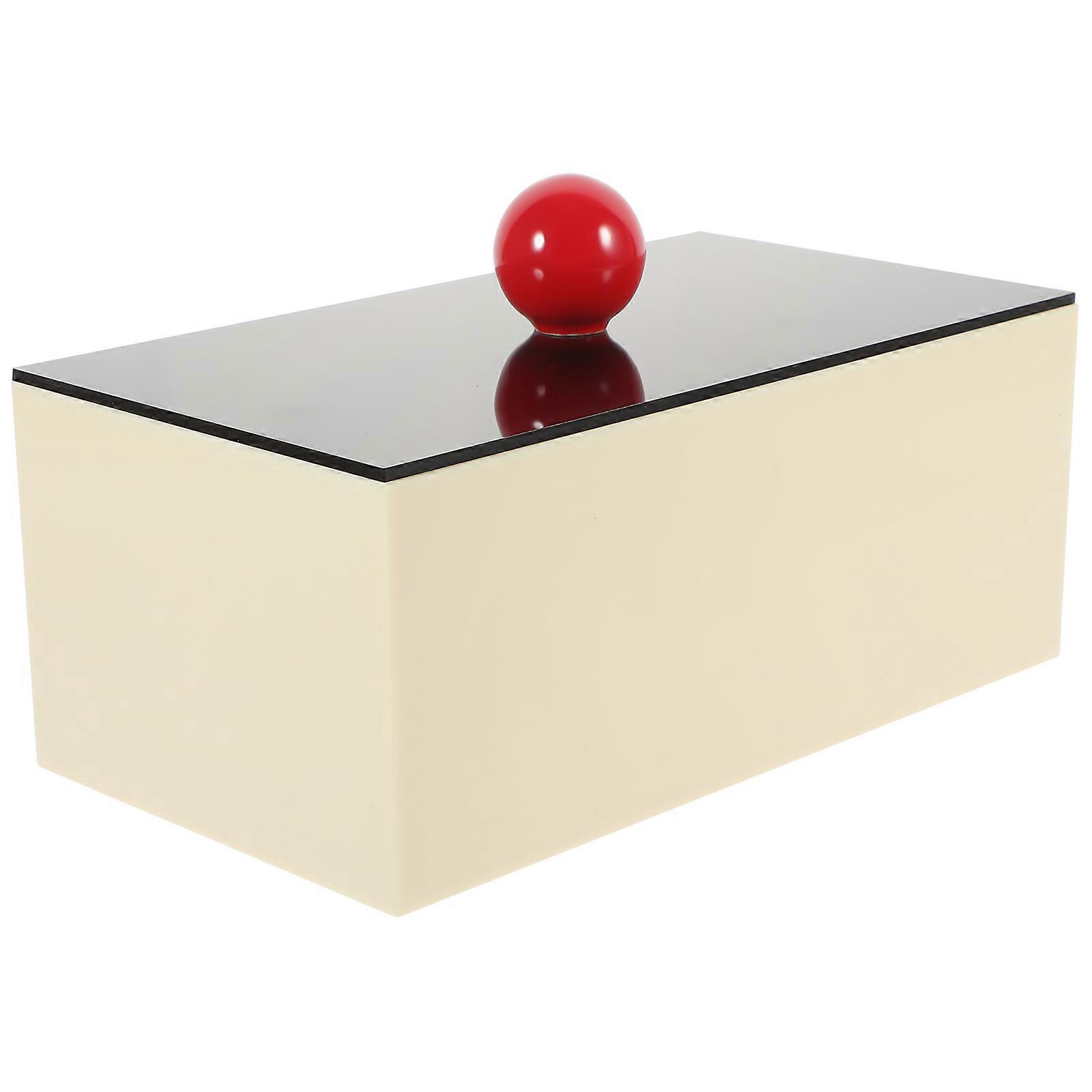 Compartment Lipstick Box Acrylic Storage Box with Lid for 2Pcs