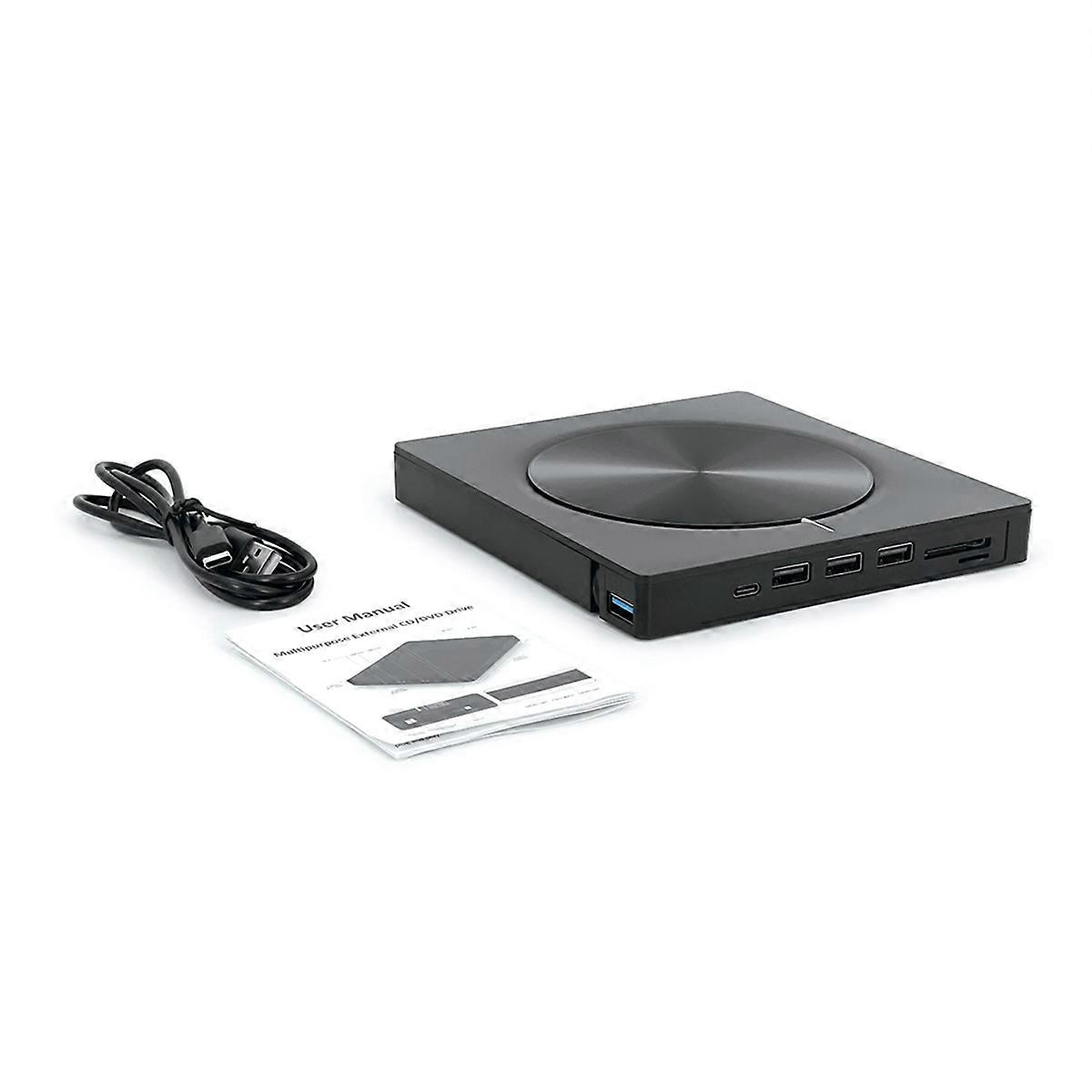 Eight in One Burner Portable External USB3.0/Type-C Disc Optical Drive