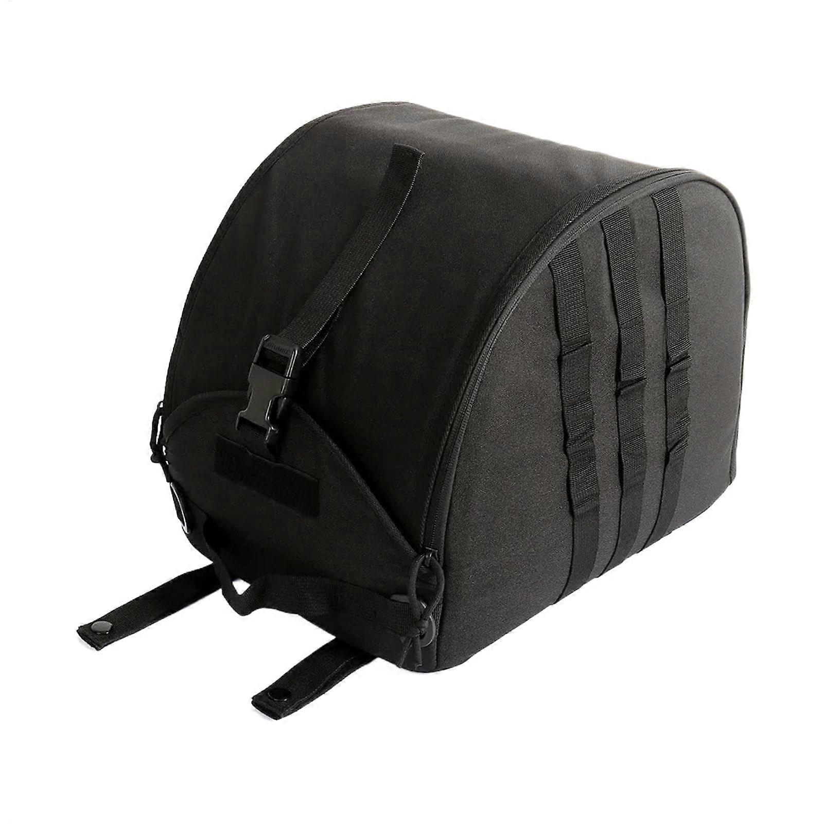 Motorcycle Protective Hat Storage Case Large Capacity Pannier Rack Compatible Gear Storage With Zips
