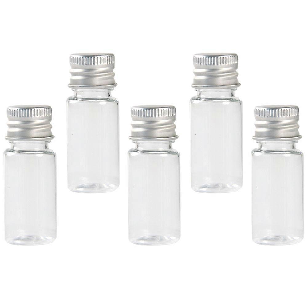 Cylindrical Empty Bottles 10 Pcs Leakproof Transparent Portable Containers For Travel And Camping 20Ml