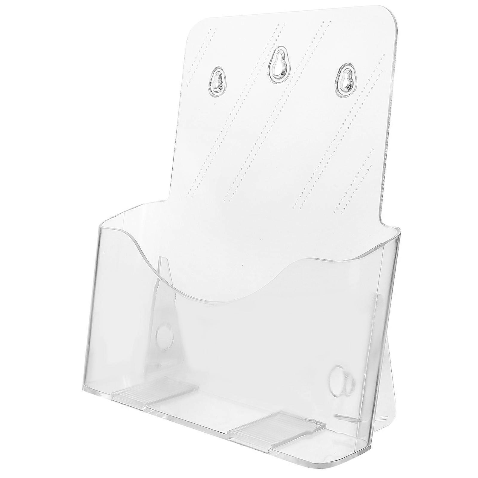 A4 Holder Document Organization Multi-Use 3Pcs Transparent Acrylic File Storage Rack For Office Use