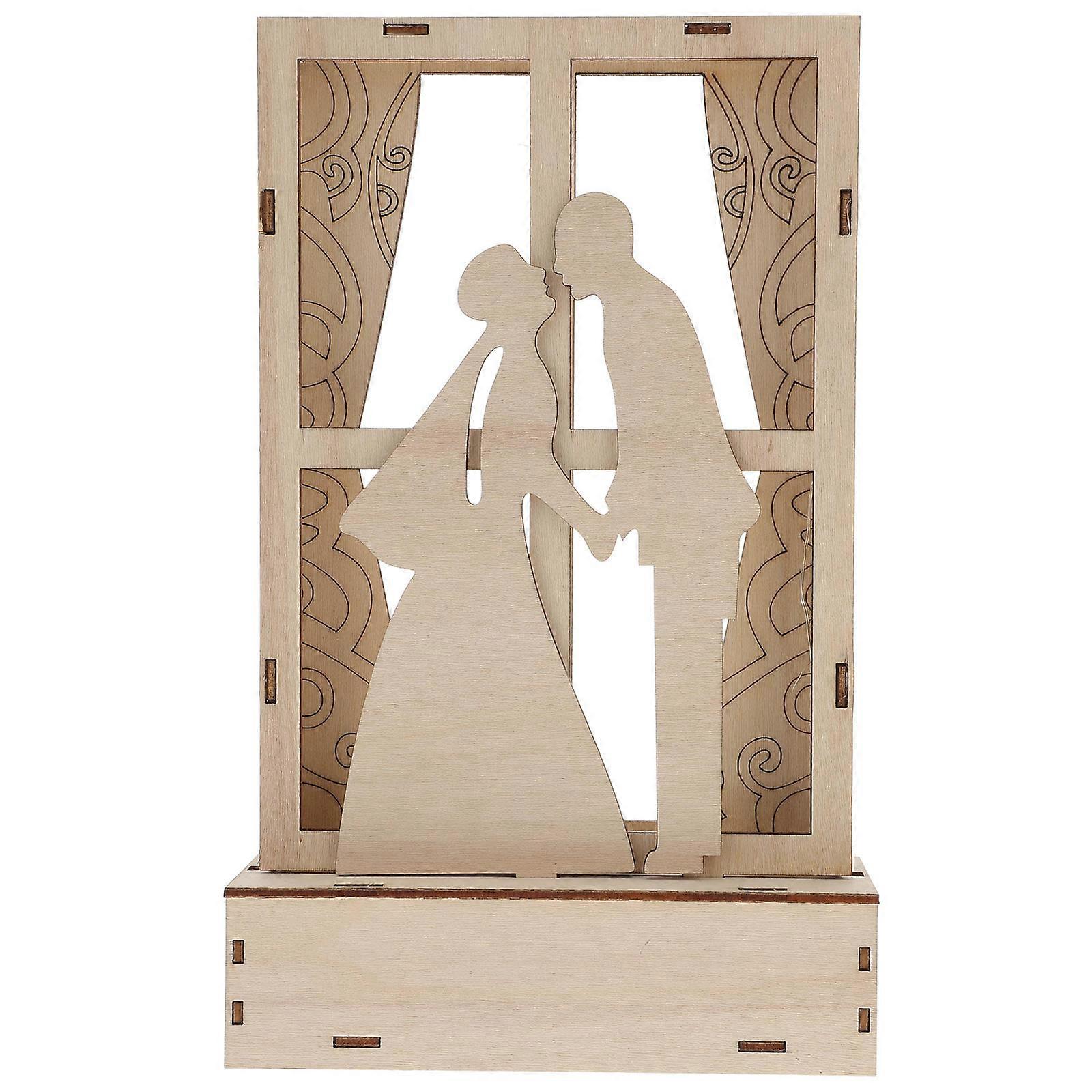 Decorative Light Romantic 3D Lamp Bedside Lamp for Wedding Party 5Pcs