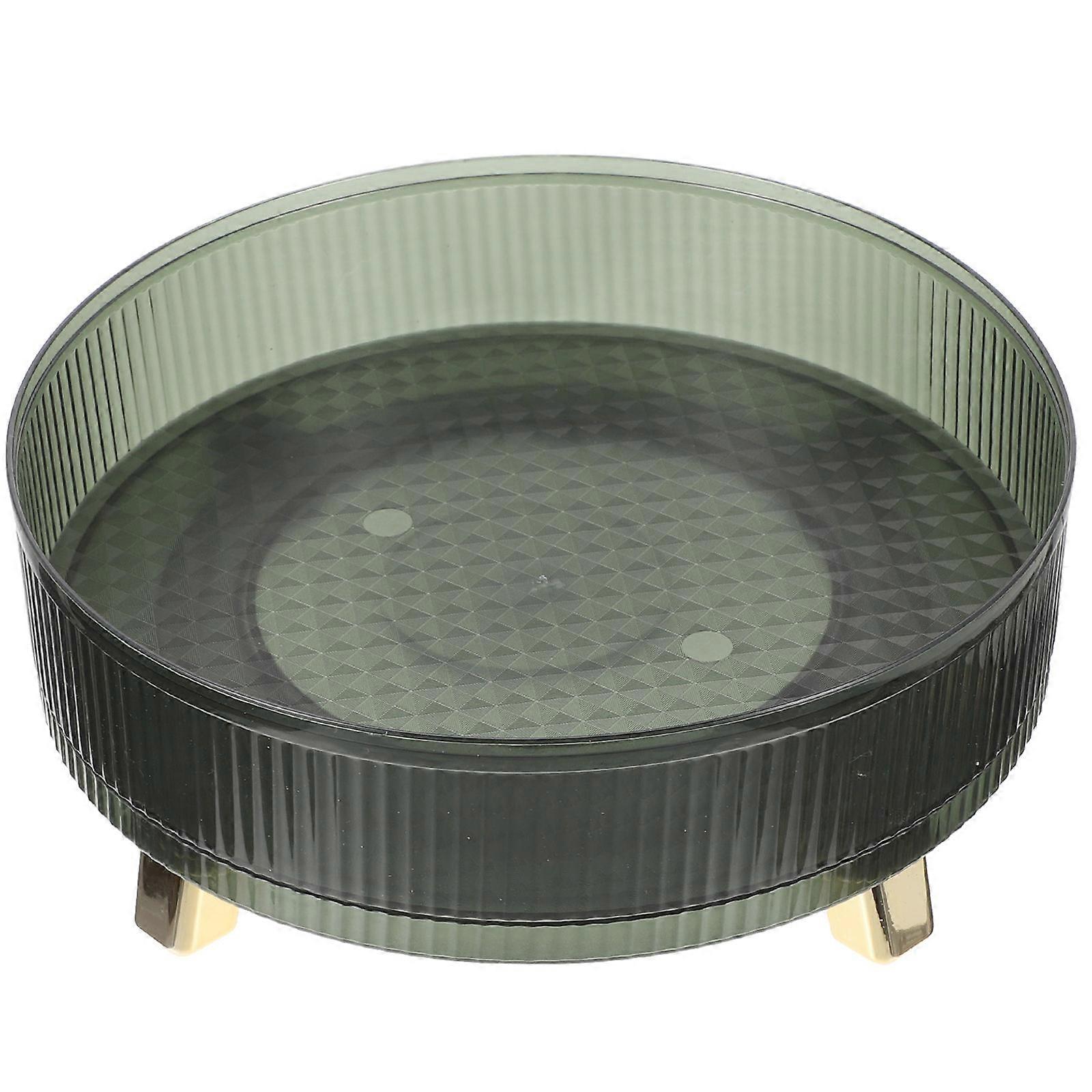 Turntable Organizer 3Pcs Rotating Spice Rack Ideal For Bathroom And Kitchen Storage Needs Green Round Shape