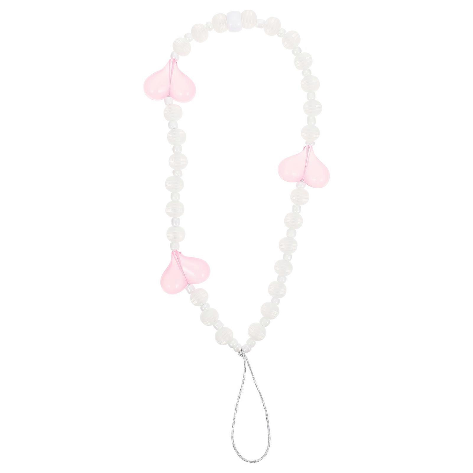Phone Chain Pendant Bohemian Style Heart Chain for 2Pcs Phone Use