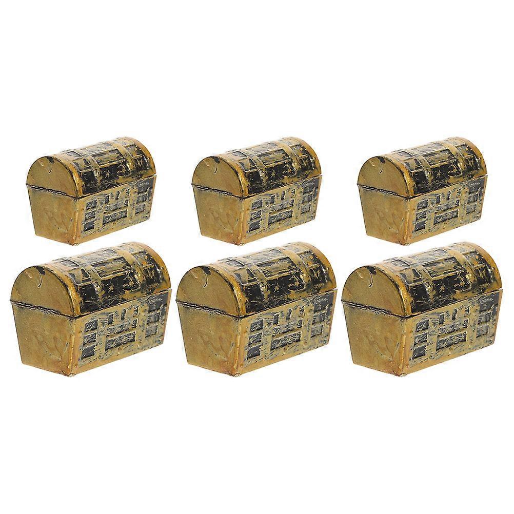 Miniature Treasure Chest Pirate Model for Decoration 18Pcs Set