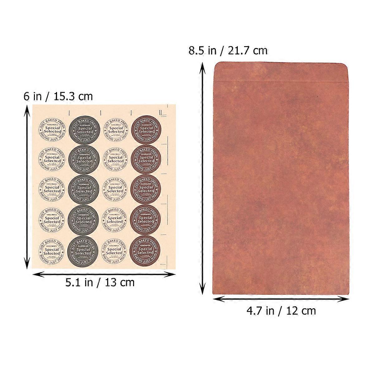 Kraft Paper Envelopes European Style Envelopes for Letter Use 240Pcs
