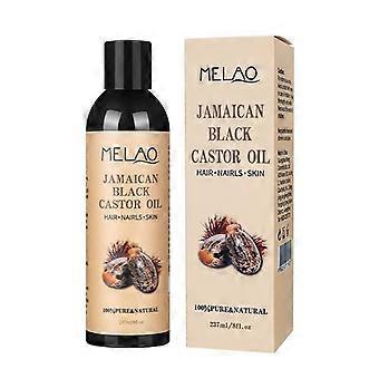 Óleo essencial de rícino preto jamaicano, óleo base suave para cuidados com os cabelos, óleo de rícino preto 237ml, preto ca