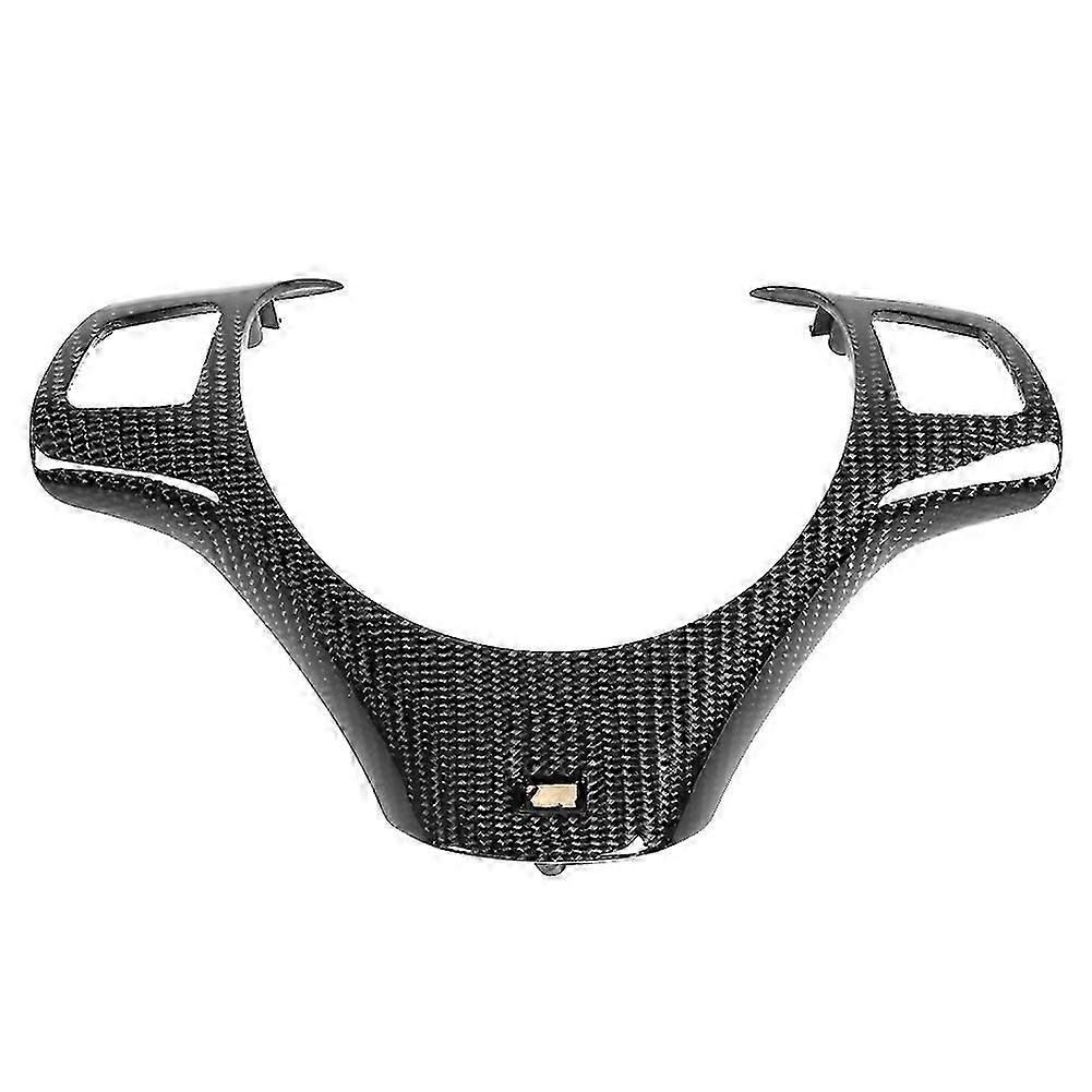 Carbon Fiber Steering Wheel Cover Modified Lower Trim Fits for 1/3-Series E90 E92 E93 E82