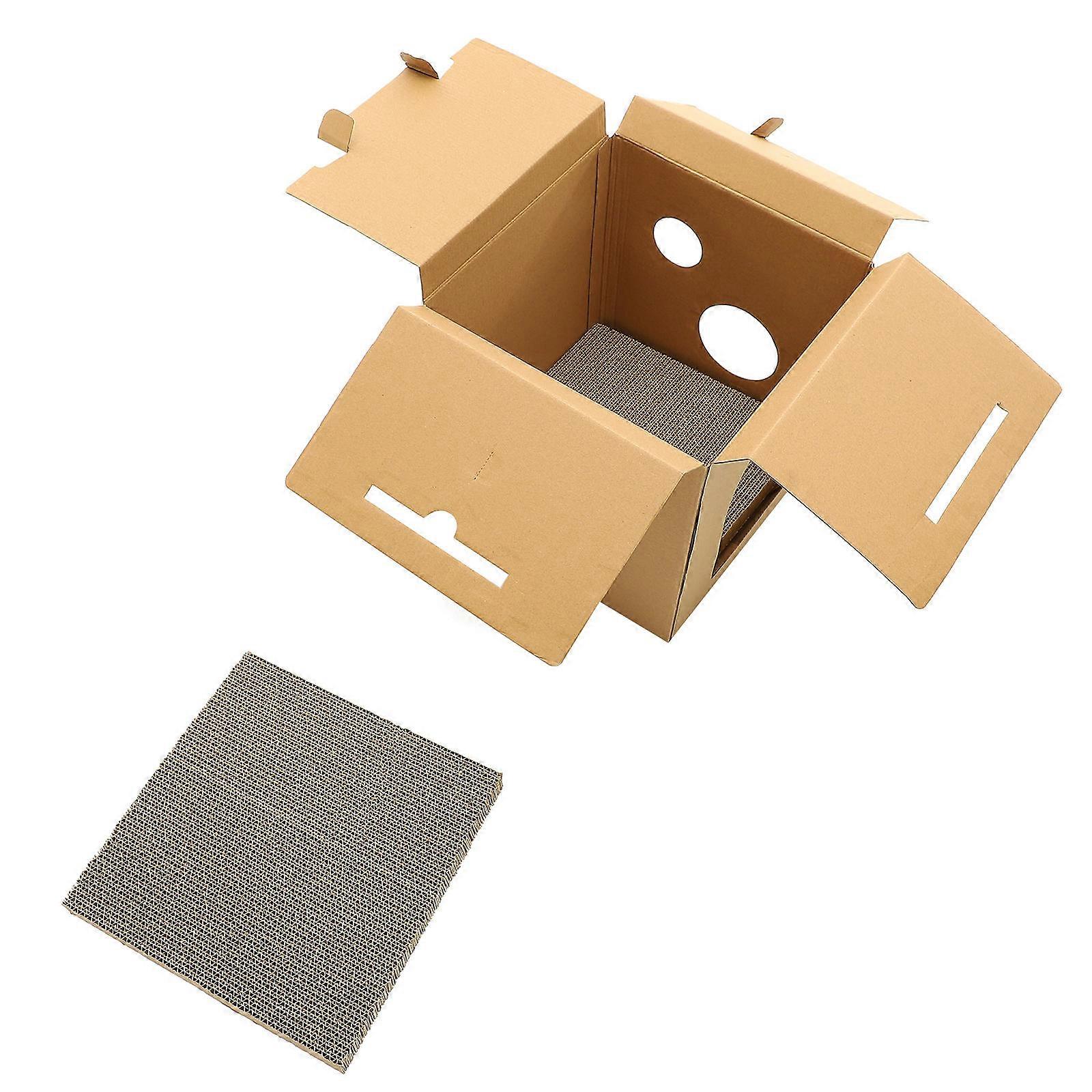 Double Layer Cat Scratch Cardboard Toy for Pet Cats with Durable Material