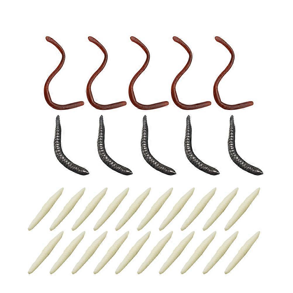 Props Worm Artificial Insect Props for Decoration 90Pcs Set