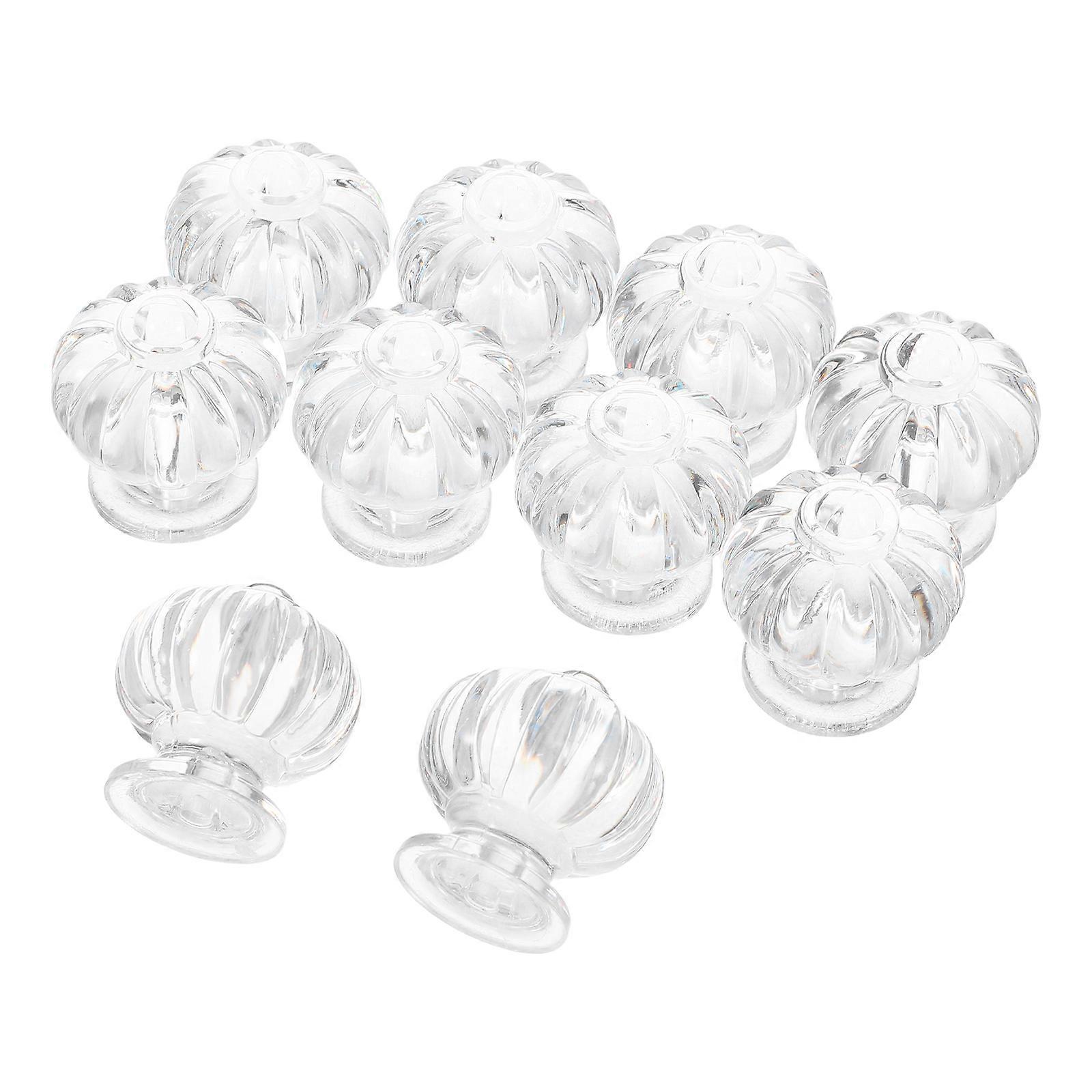 10Pcs Clear Drawer Handles Crown Shaped Cabinet Knobs Scratch Resistant Designed For Home Decor And Interior Design