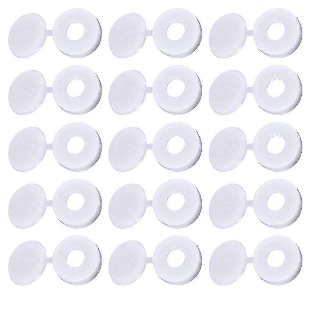 Foldable Screw Snap Covers Plastic Screw Protection for Protection Use 100Pcs