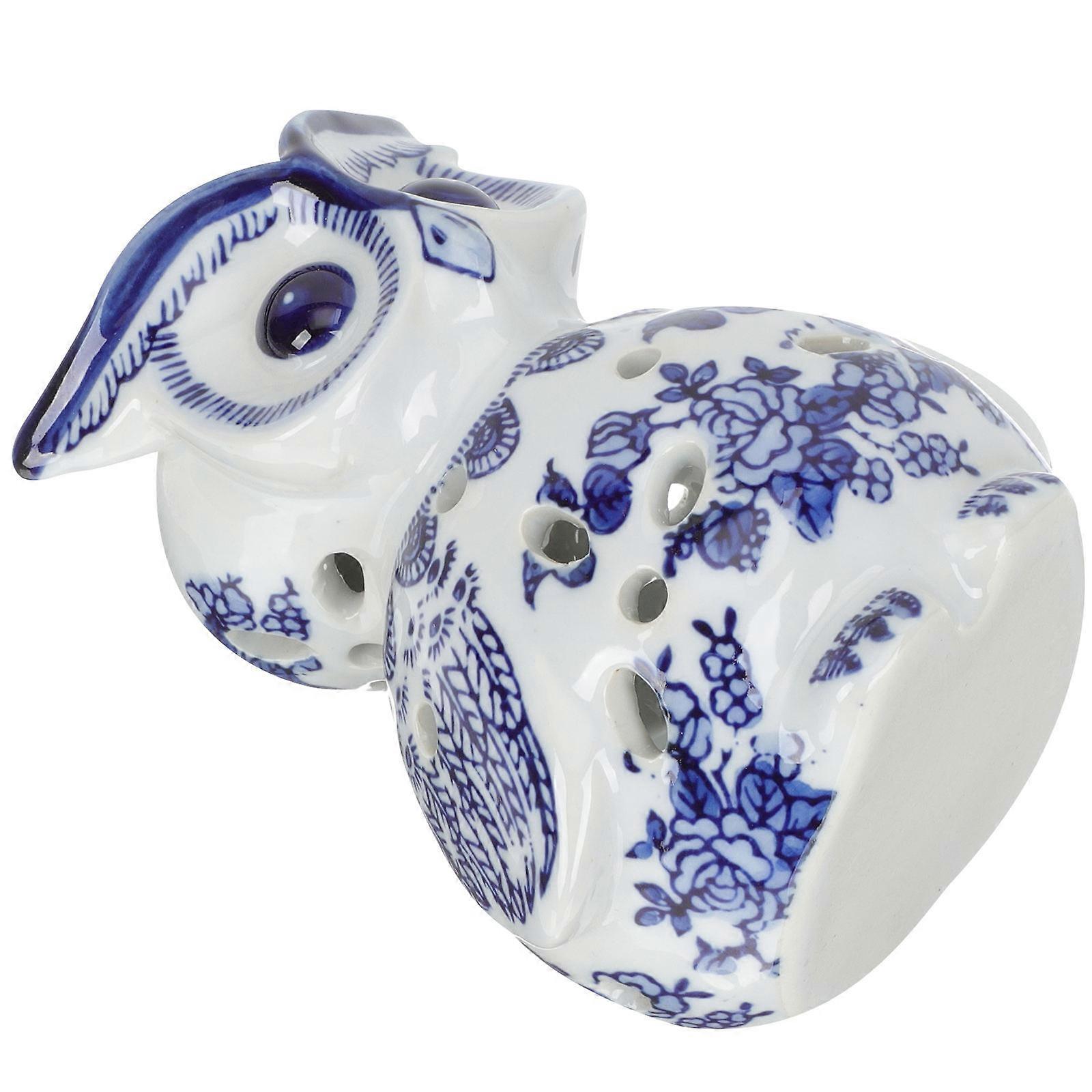 Owl Shape Ceramic Candlestick Holder Decorative Lighting Atmosphere 1Set