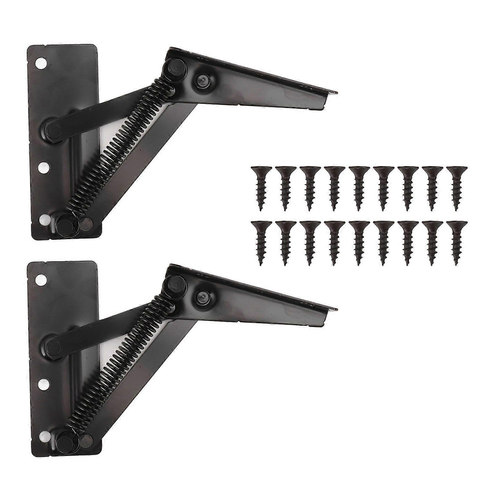 80 Degrees Shear Hinge Cold Rolled Steel Foldable Upturned Support Hinge for Cabinet Doors Bed Sofa