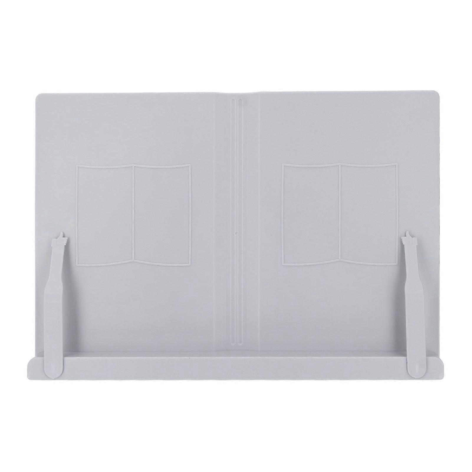 Desktop Reading Stand Multifunctional Ergonomic Desk Adjustable Book Holder ABS for Tablet Mobile Phone Notebook Grey