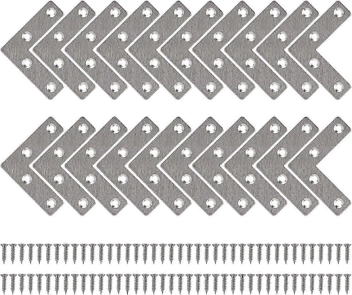 2025 Latest Model  Fontainebleau Fixing Brackets Straight Flat L-Shaped Metal Brackets with Screws