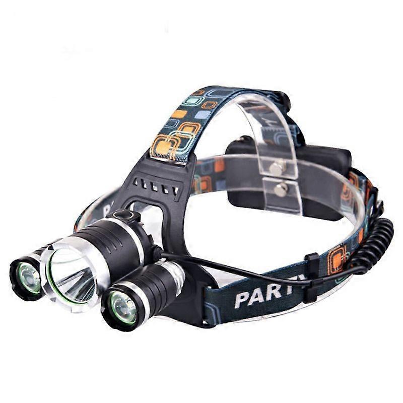 Strong Light Three-Head Lamp (3T6 Without Battery) (3T6 Without Battery)