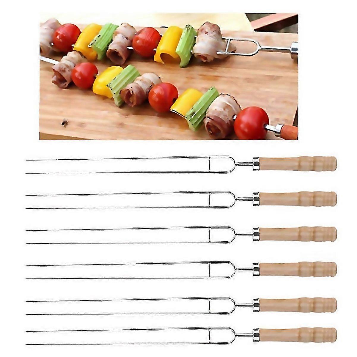 For Stainless Steel Barbecue Skewers Barbecue Fork Ushaped Barbecue Fork 6