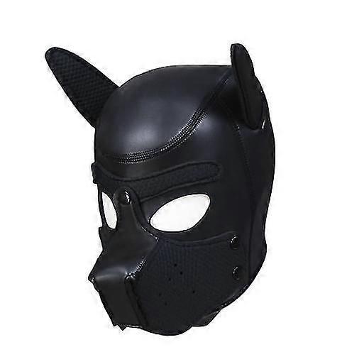 Puppy Cosplay Dog Head Mask Party Role Play Prop Toy Soft Padded Rubber Neoprene - FKB