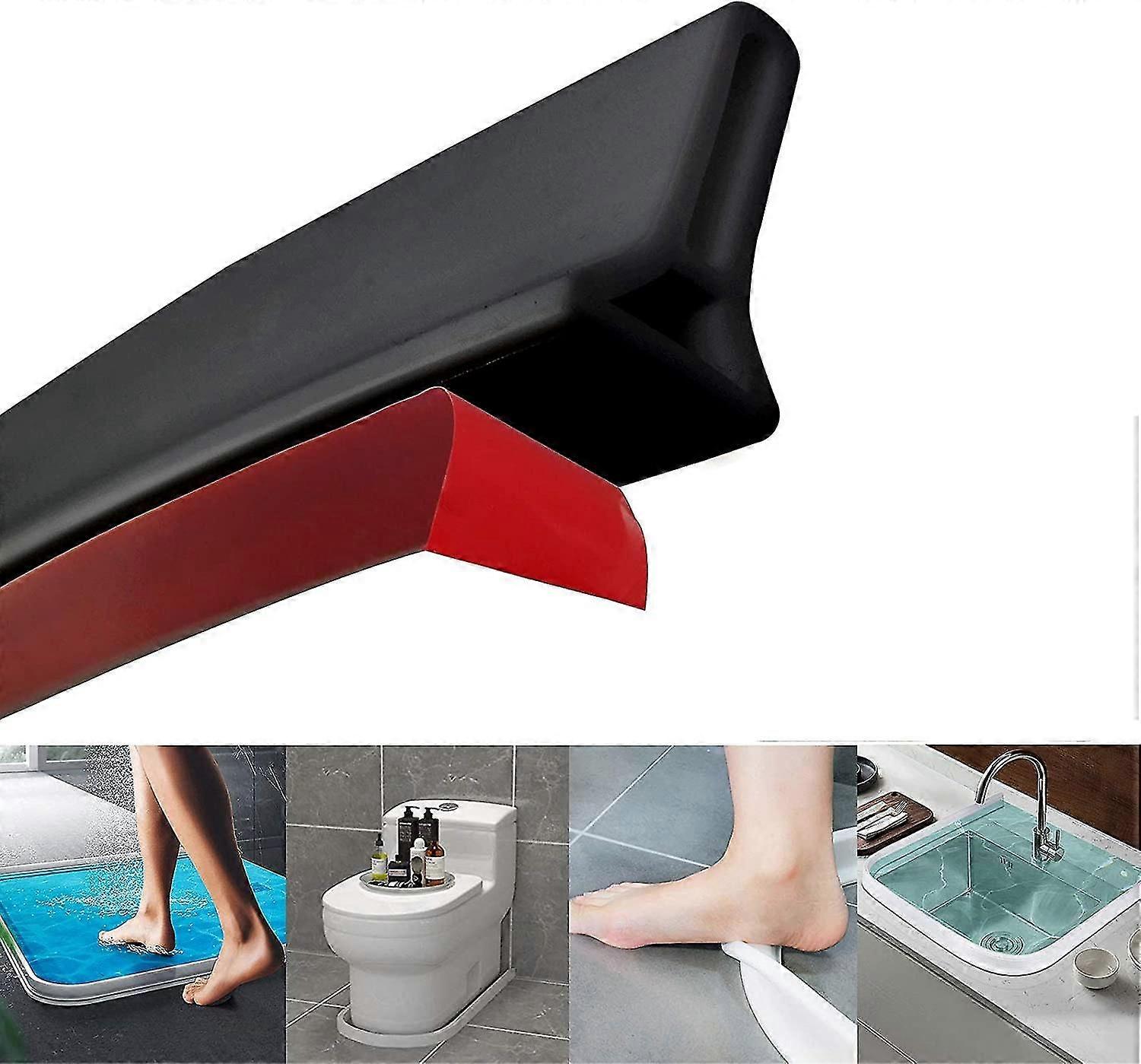 Collapsible Shower Threshold Water Dam Shower Barrier