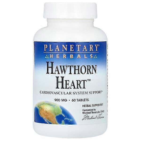 Planetary Herbals, Hawthorn HeartÃÂÃÂÃÂÃÂ¢ÃÂÃÂÃÂÃÂÃÂÃÂÃÂÃÂ¢, 900 mg, 60 Tablets