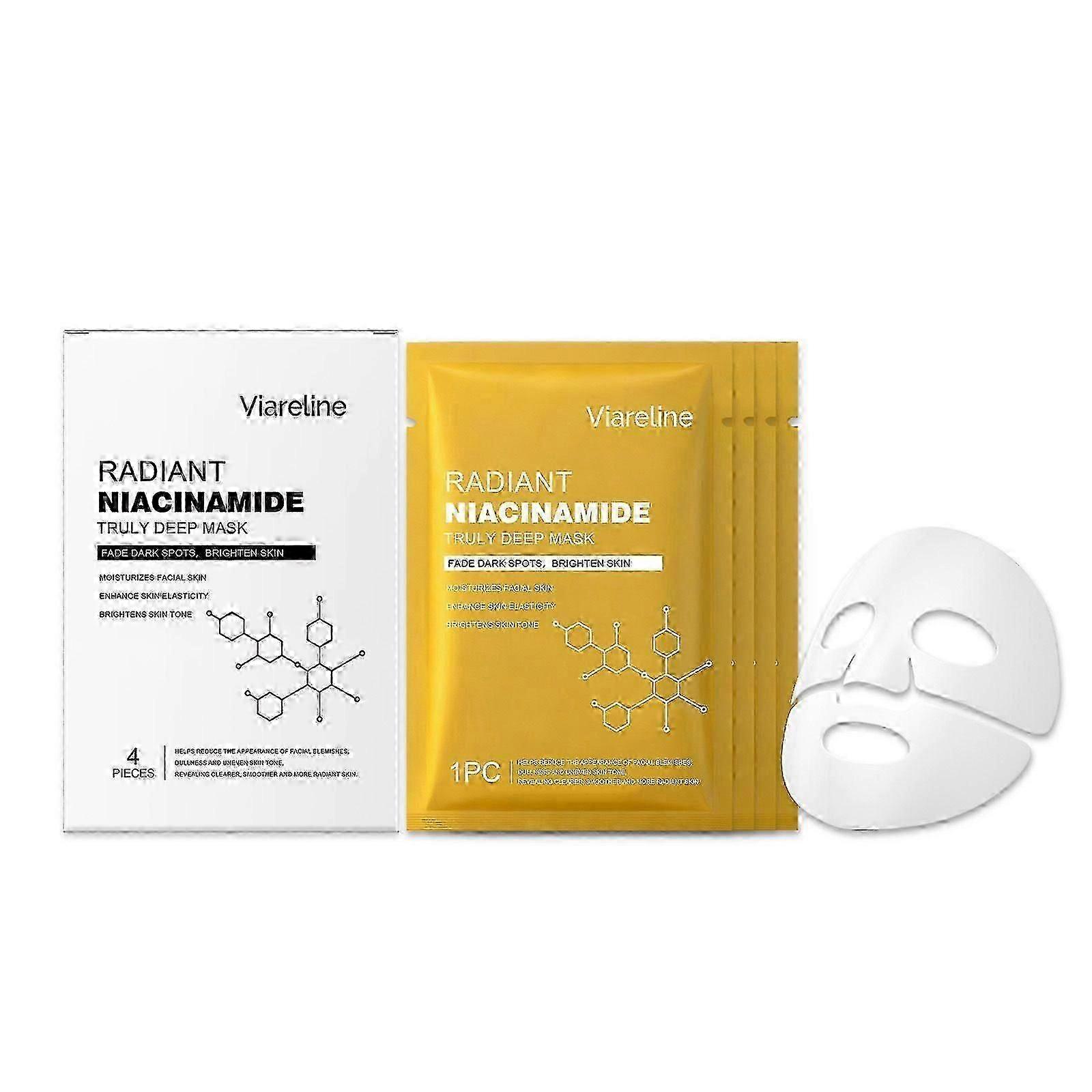Radiant Vita Niacinamide Real Deep Mask, Hydrogel Mask, Tone Correction, Texture Refining, Radiant Glow, 3-in-1 Visible Care, 4