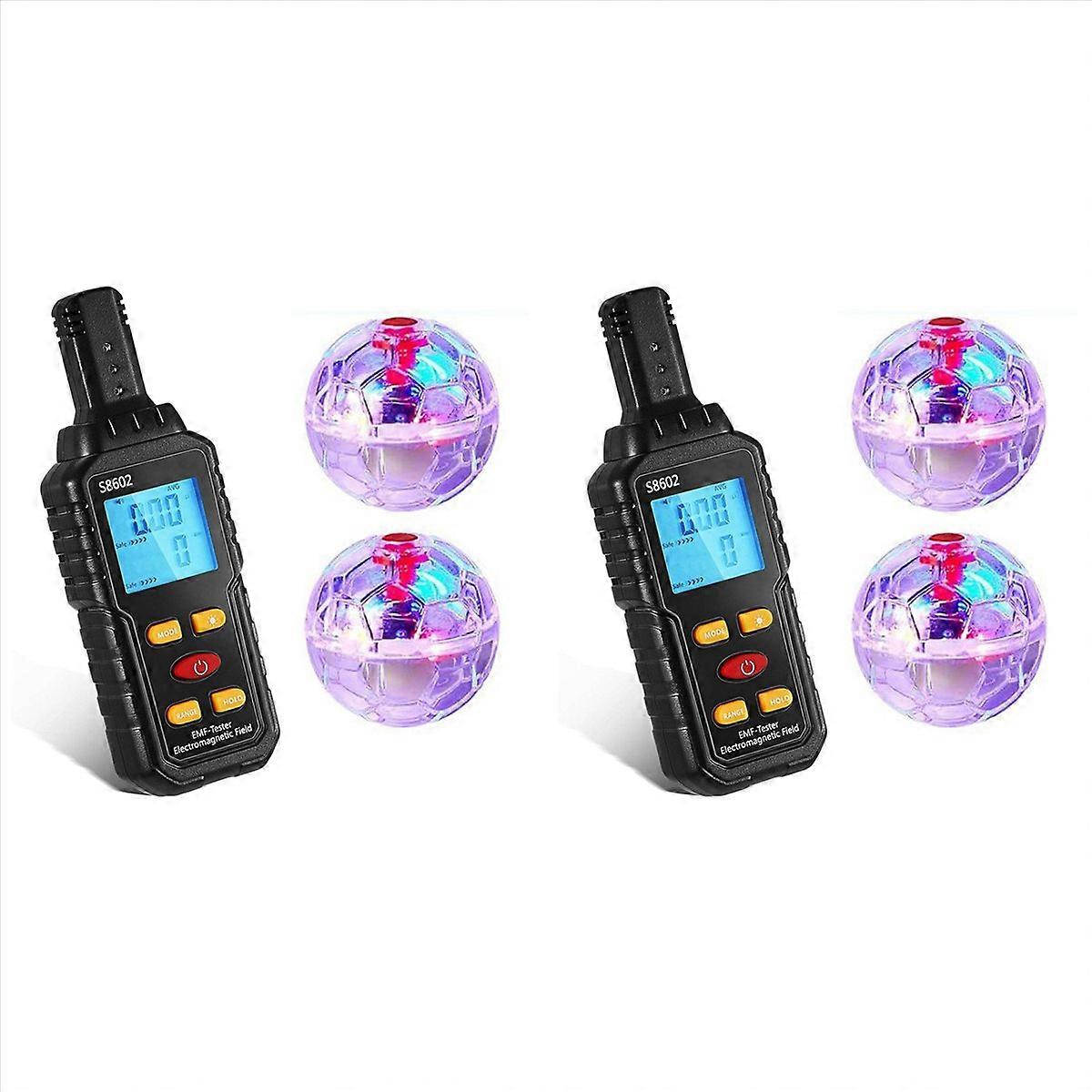 Ghost Equipment Kit, Emf Meter with 2 Motion Light Up CatBalls